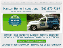 Tablet Screenshot of hansonhi.com